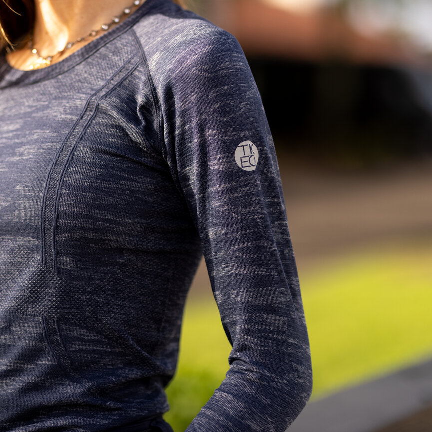 KENNEDY SEAMLESS LONG SLEEVE IN WALL NAVY CAMO