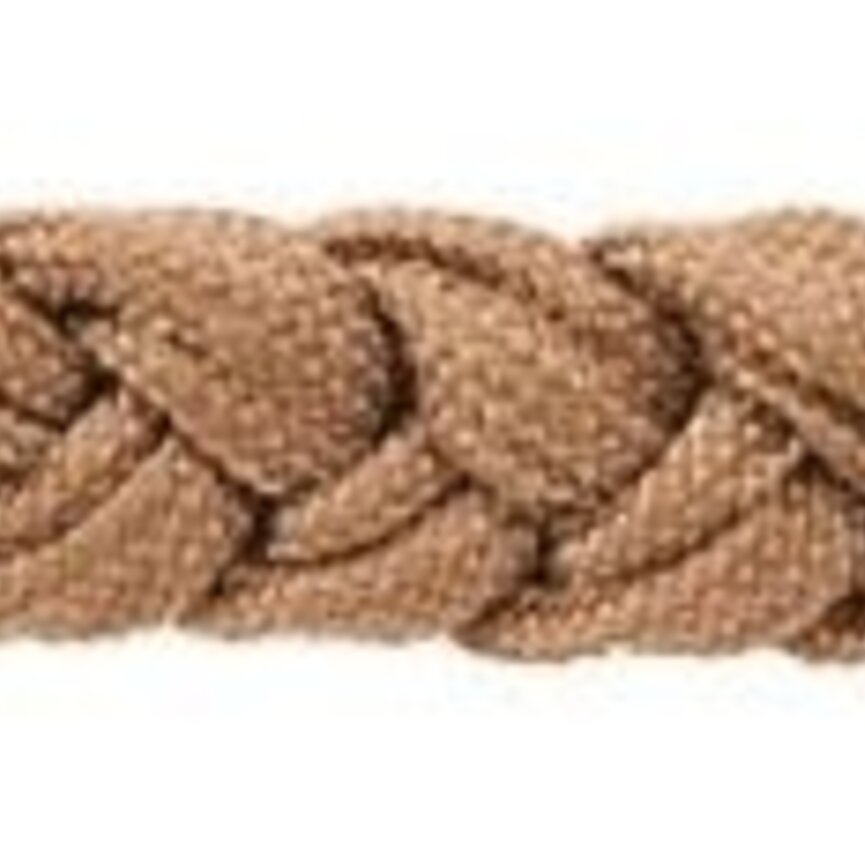 Mustang Tan Braided Curb Strap