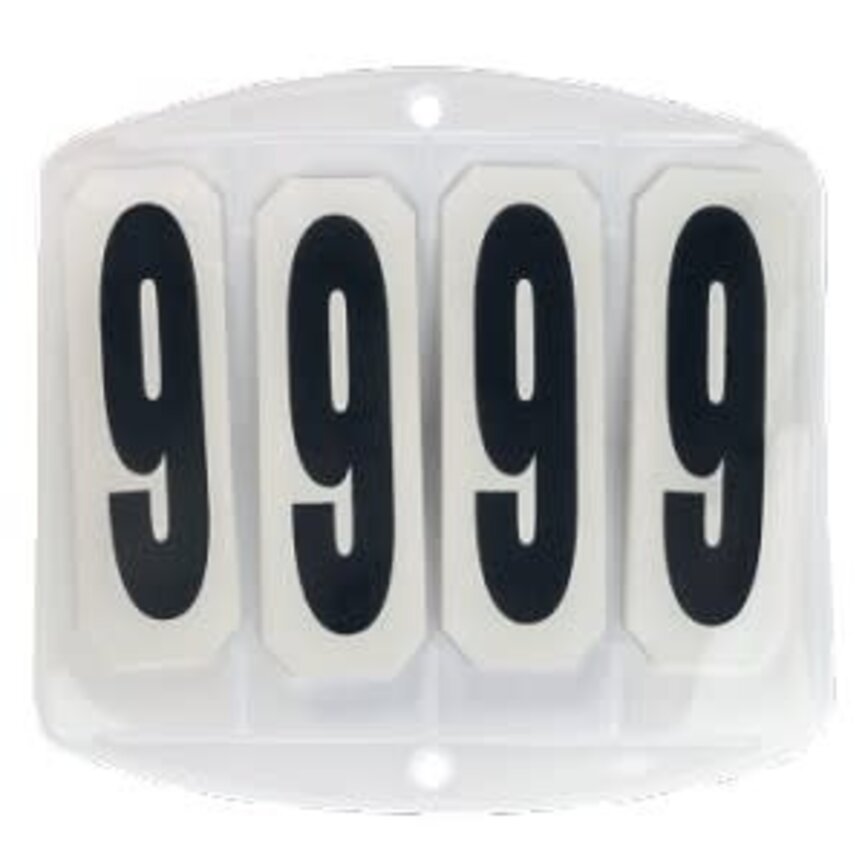 Saddle Pad Show Number with 4 Digits