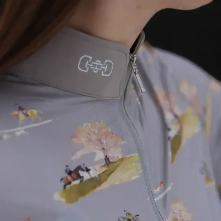 Lavender Fields Micro Perforated Quarter Zip