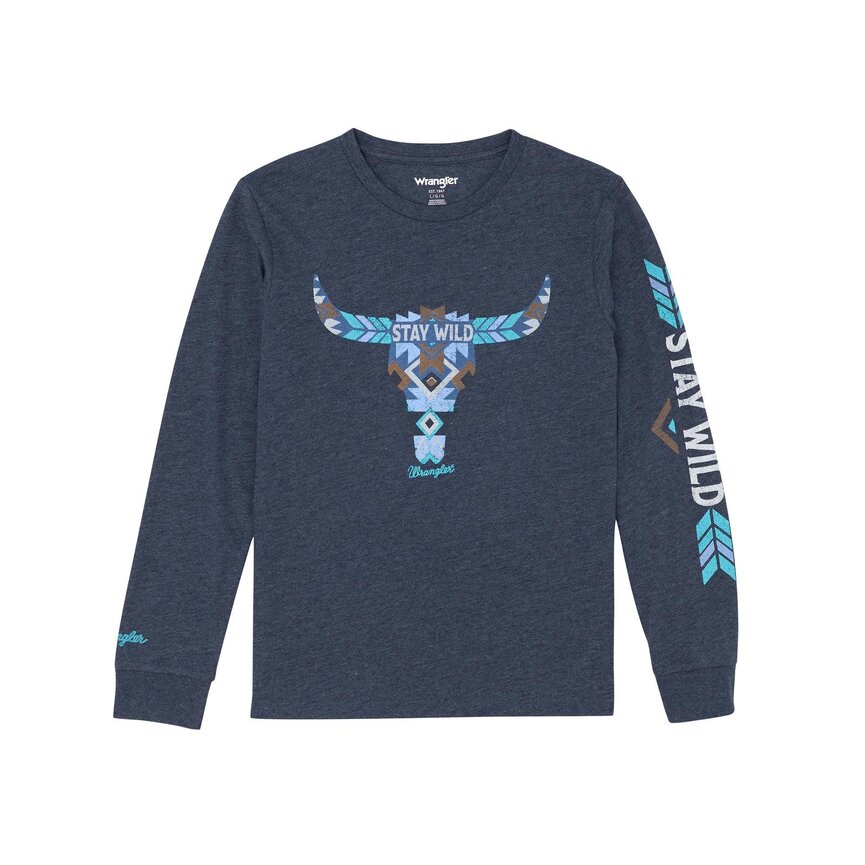 Boys Long Sleeve T-Shirt - Bull Chec