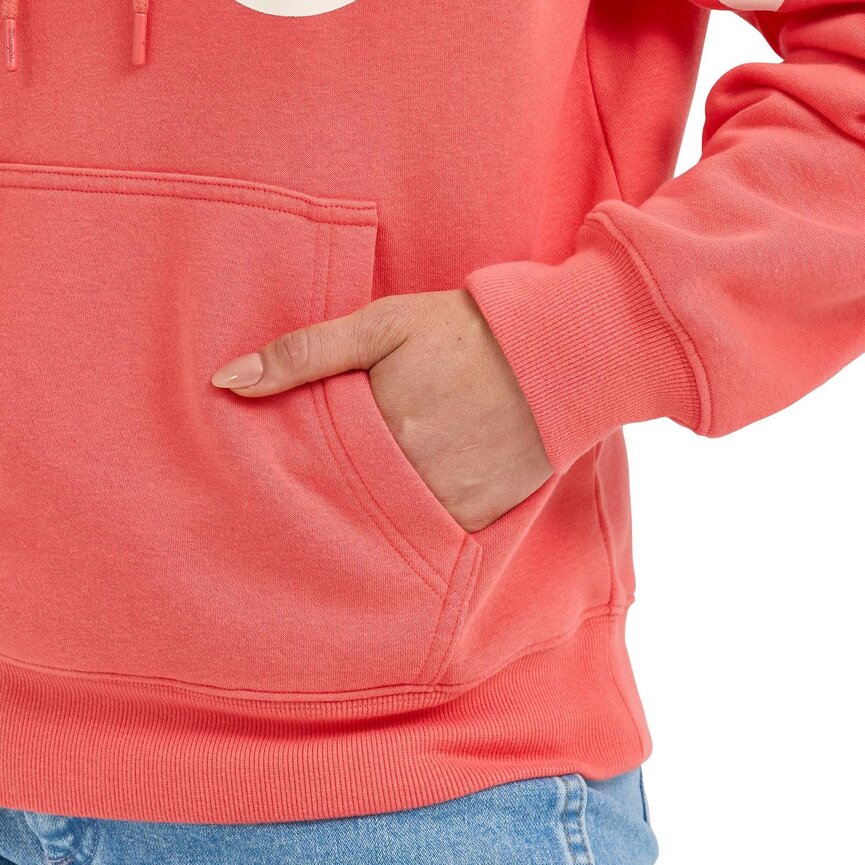 Retro Punchy Logo Hoodie - Coral