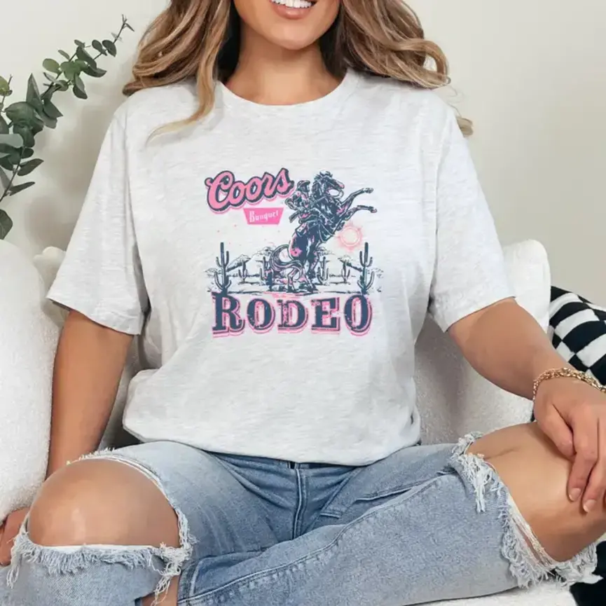 COORS RODEO PINK TEE