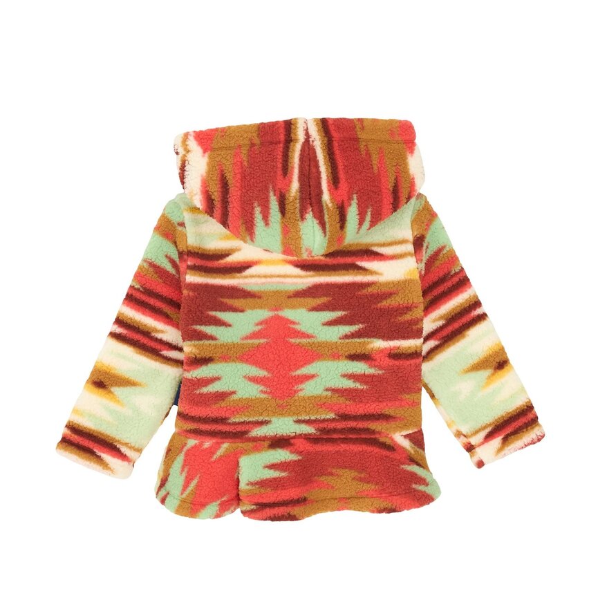 Baby Girl Sherpa Full Zip - Aztec Green