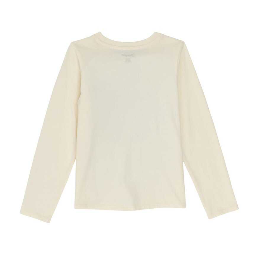 Girls Long Sleeve Graphic T-Shirt - White