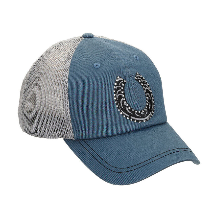Rhinestone Horseshoe Cap