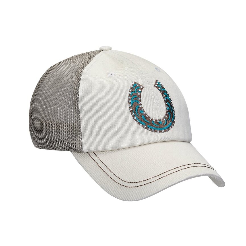 Rhinestone Horseshoe Cap
