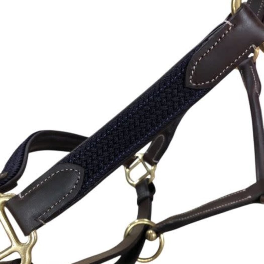 Softy Woven Overlay Leather Halter