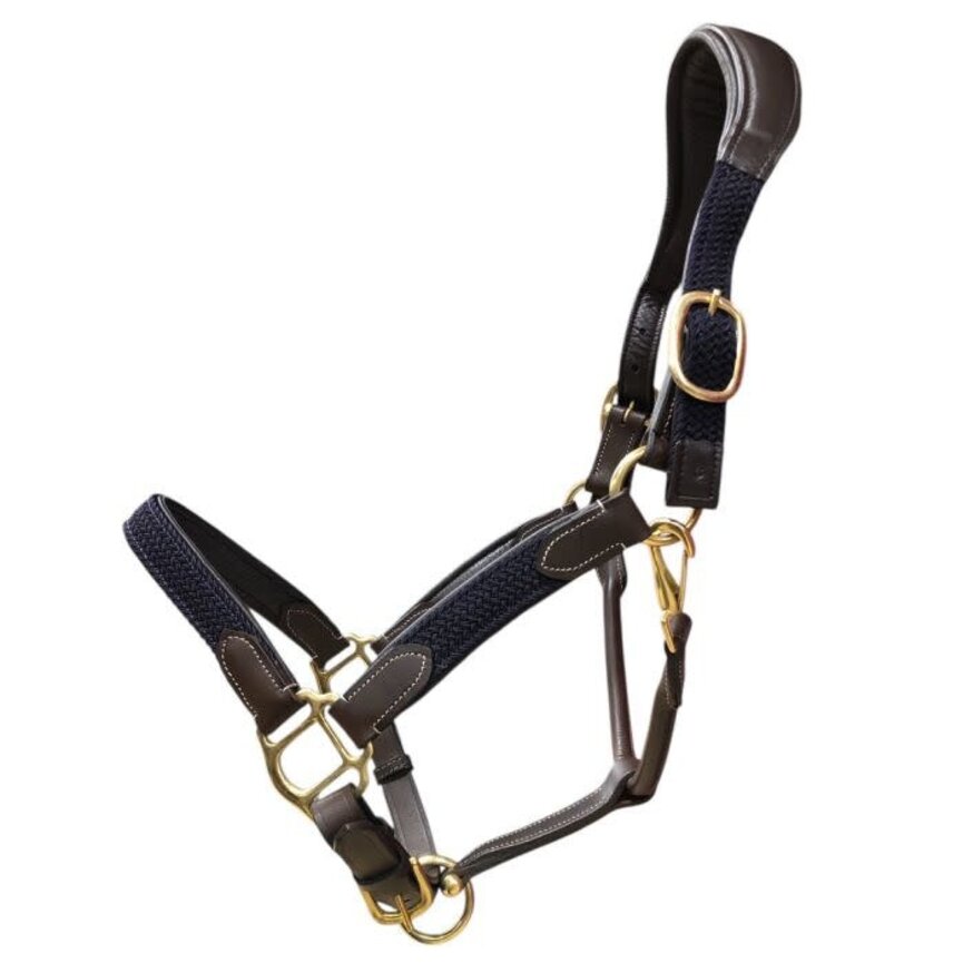 Softy Woven Overlay Leather Halter
