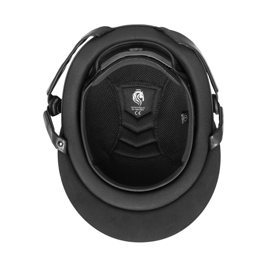 Crown MIPS Riding Helmet - Black/Silver Crystal