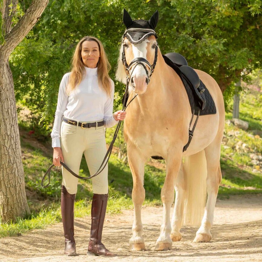 Victoria Womens Silicone Knee Patch Breeches