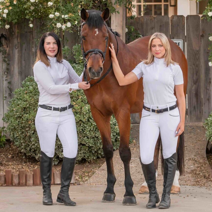 Victoria Womens Silicone Knee Patch Breeches