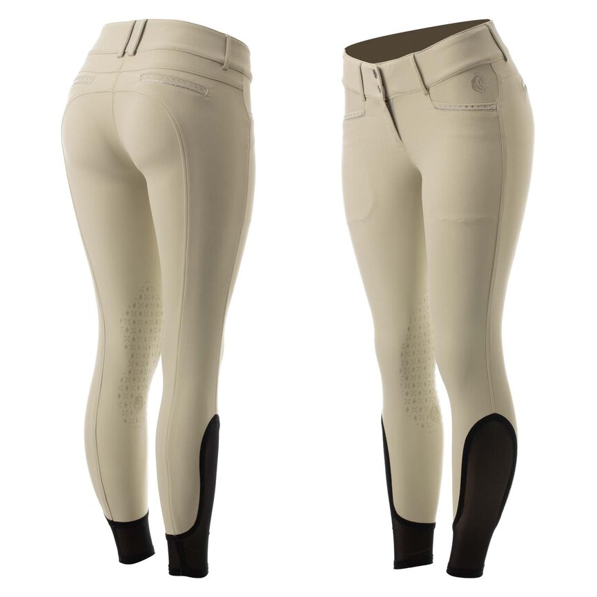 Victoria Womens Silicone Knee Patch Breeches