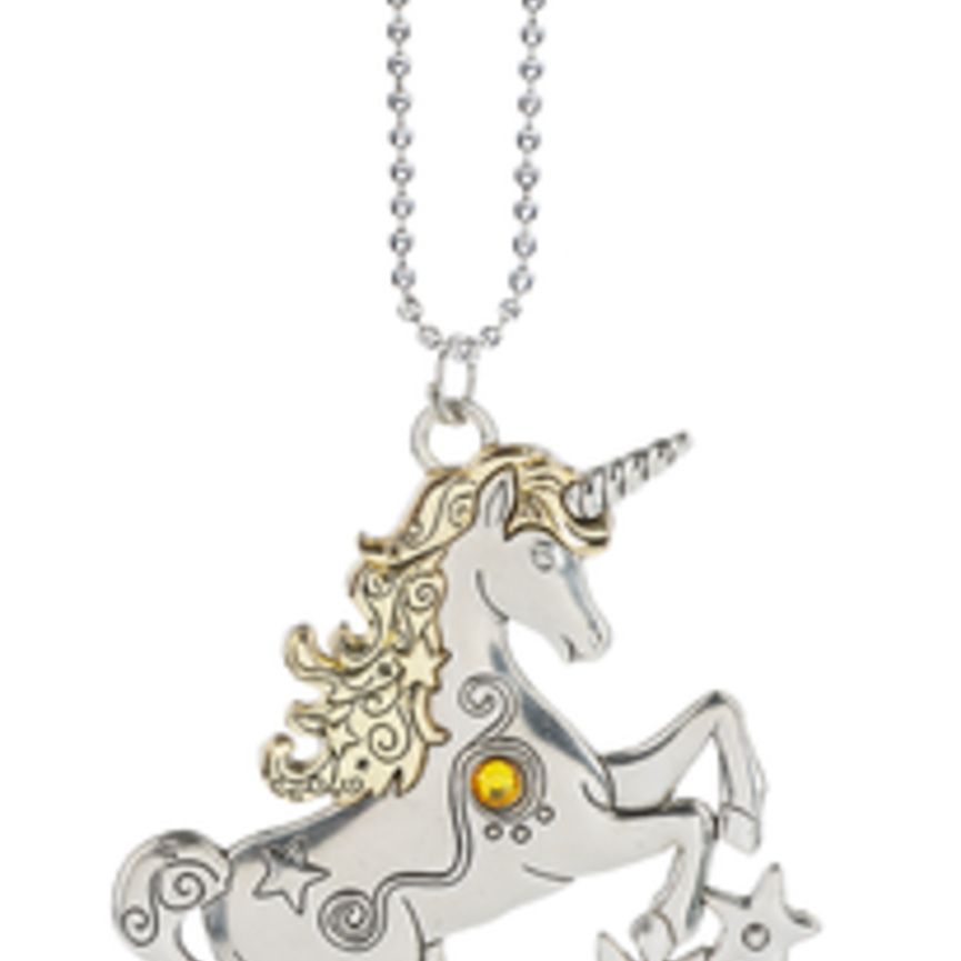 Car Charm - Silver Unicorn