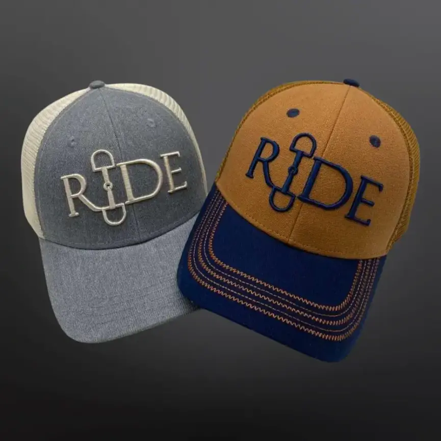 Ride Equestrian Snaffle Bit Baseball Snapback Cap