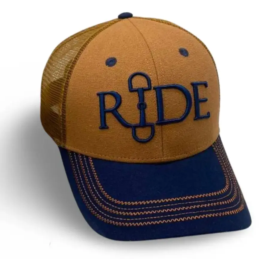 Ride Equestrian Snaffle Bit Baseball Snapback Cap