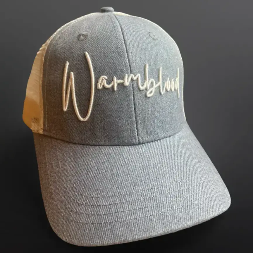 Warmblood Horse Equestrian Baseball Cap Hat