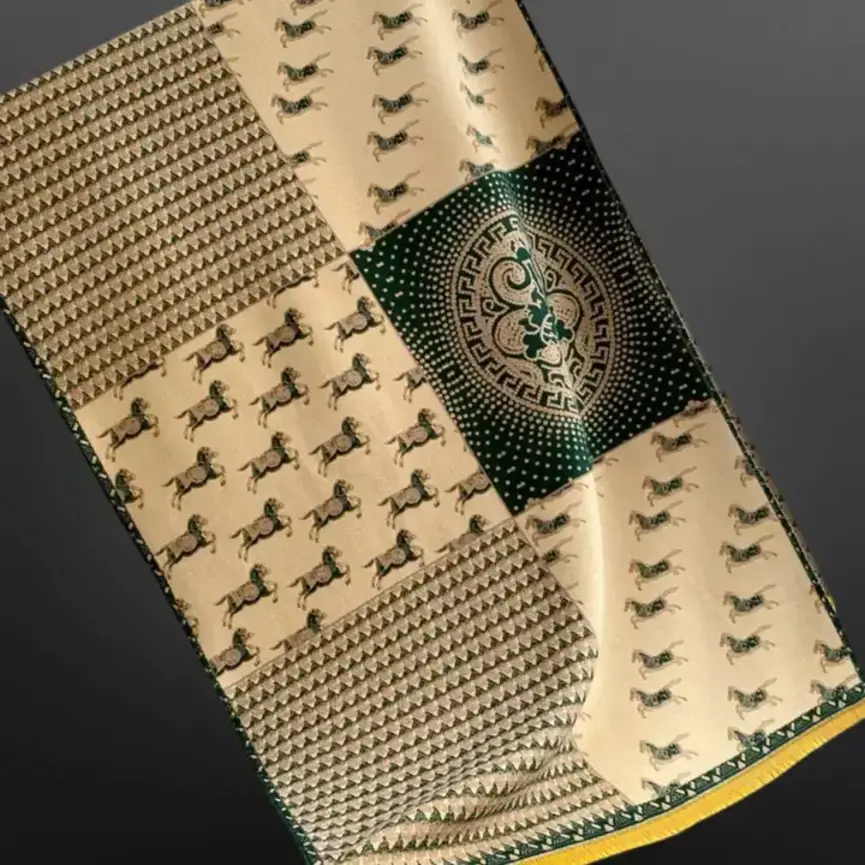 Prancing Pony Equestrian Horse Print Scarf