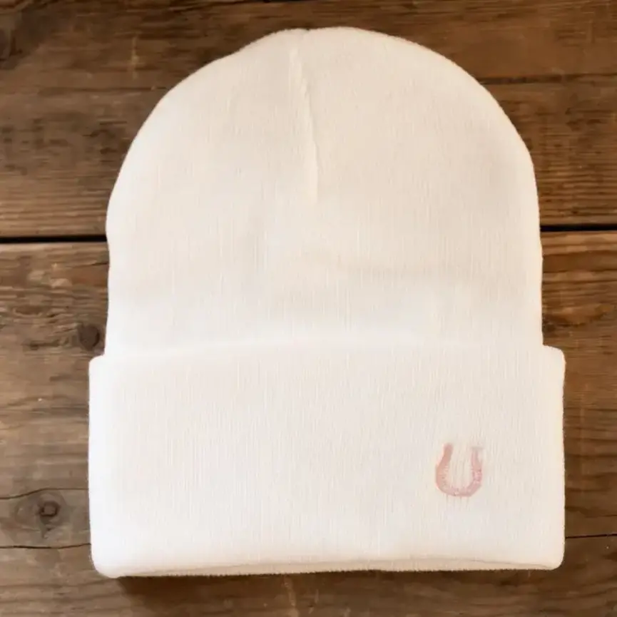 Pink Horseshoe Beanie