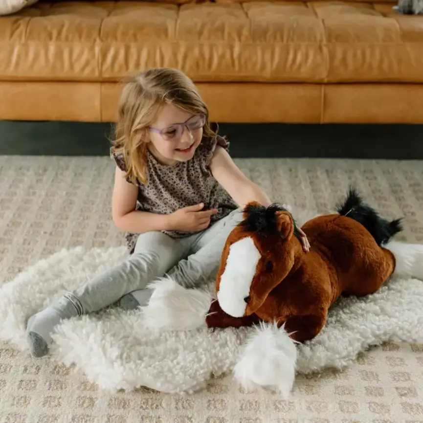 27" (67cm) Jumbo Floppy Clydesdale Horse