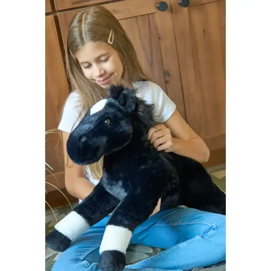 Wild Onez Floppy Black Horse Jumbo 24"