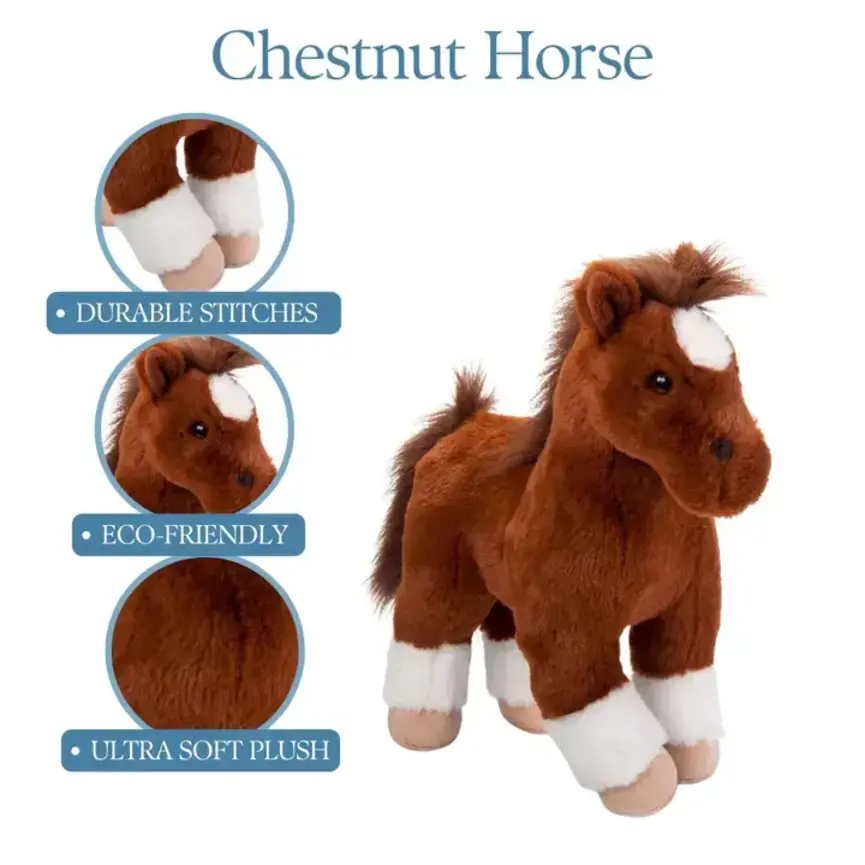 12" (30cm) Standing Chestnut Horse
