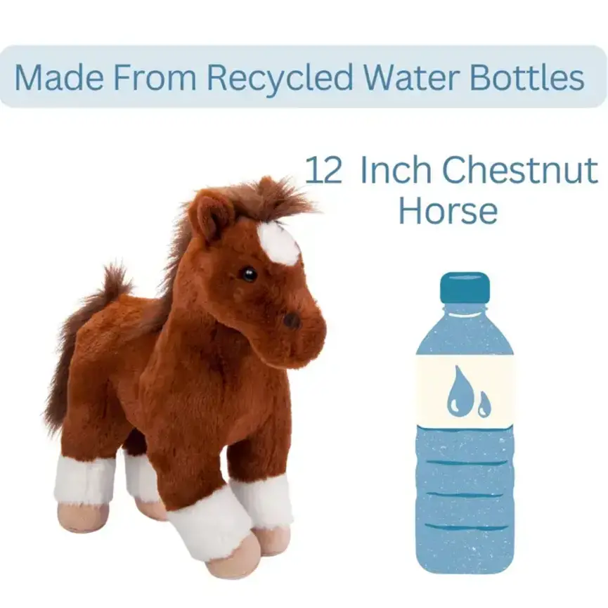 12" (30cm) Standing Chestnut Horse