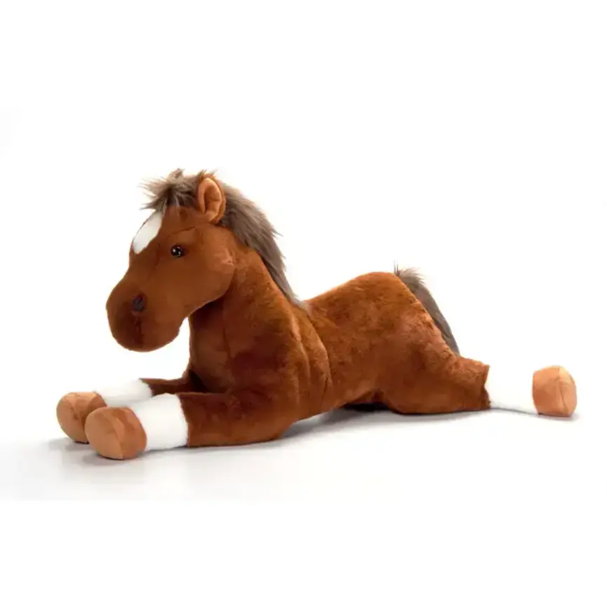 26" (67cm) Horse Floppy Jumbo Chestnut W/Socks