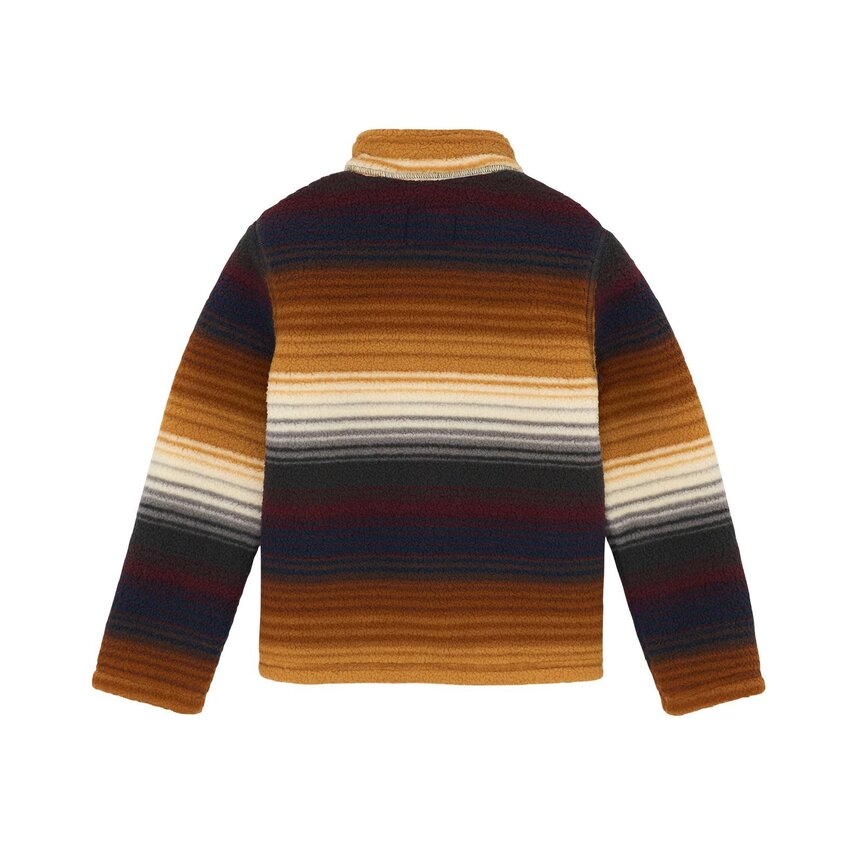 Kid's  Sherpa 1/4 Zip Pullover - Multi Stripe