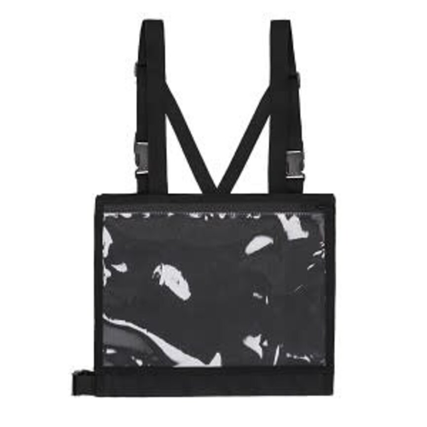 QHP Number Bib with Zipper (Black)