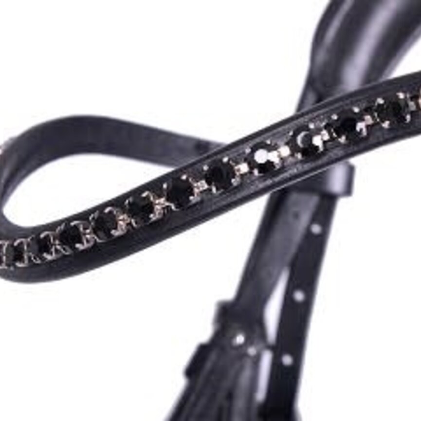 QHP Selene Snaffle Bridle - Black