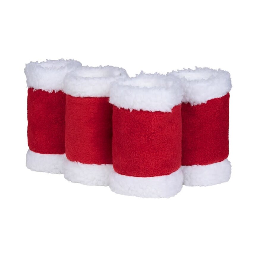 SANTA LEG WRAPS 4PCS