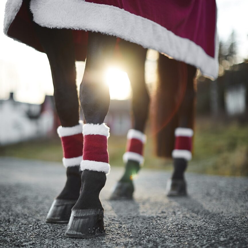 SANTA LEG WRAPS 4PCS