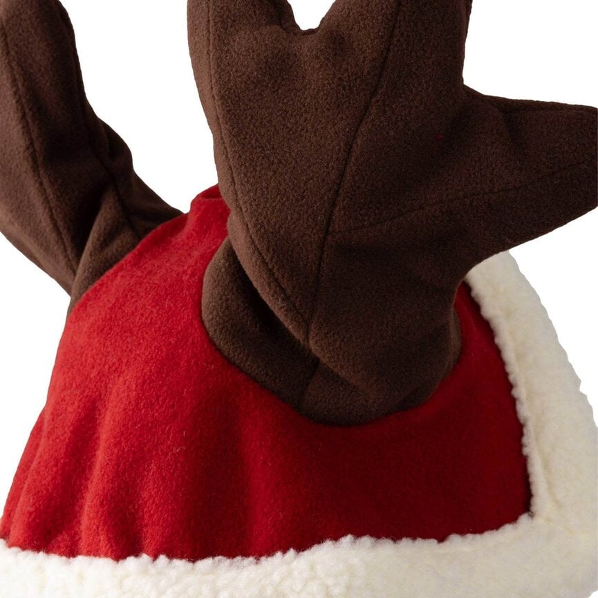 Santa Reindeer Cap - Dark Red