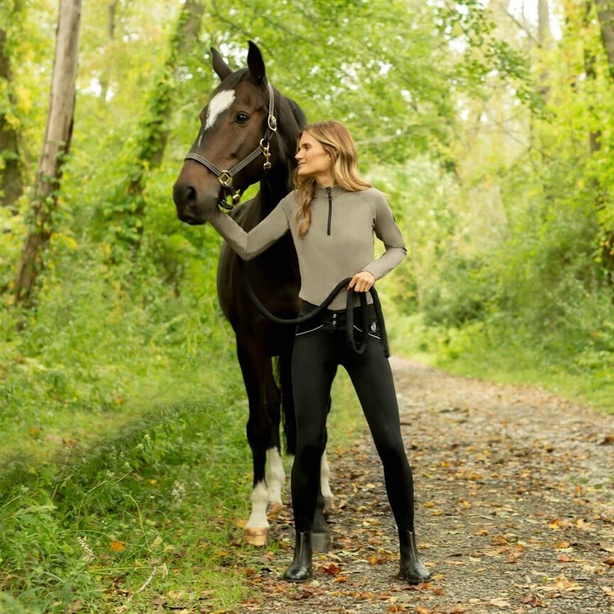 Astrid Womens Winter Full Seat Breeches - Black