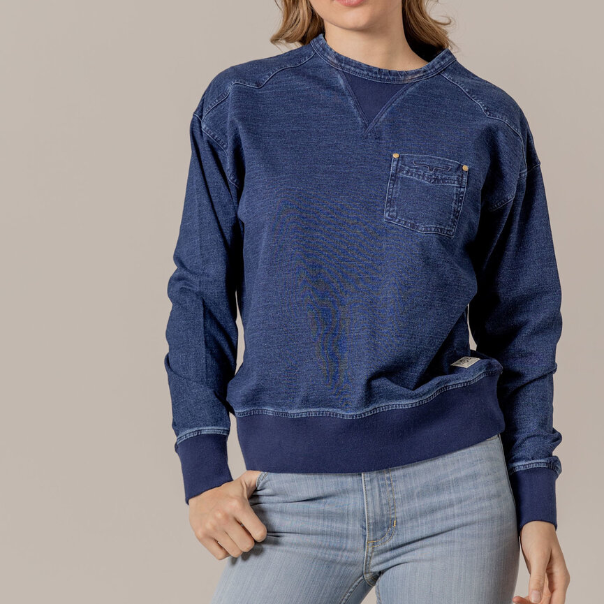 GINA WESTERN CREW-SWEATSHIRT