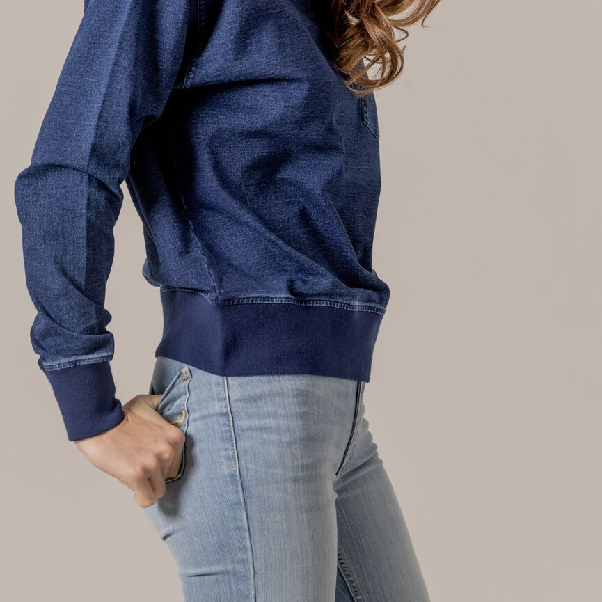GINA WESTERN CREW-SWEATSHIRT