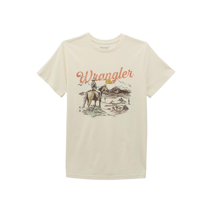 Woman's Retro Short Sleeve Graphic T-Shirt - Regular Fit-Landscape