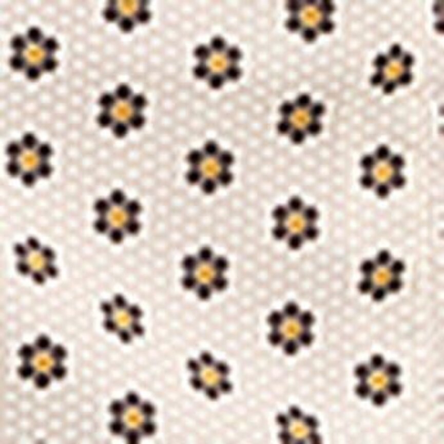 Woman's Retro Western Dress Snap Shirt - Mosaic White