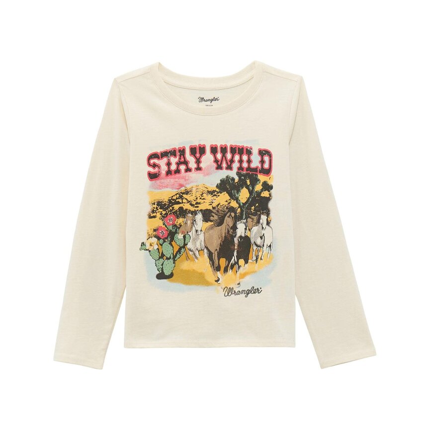 Girl's Stay Wild Western Top