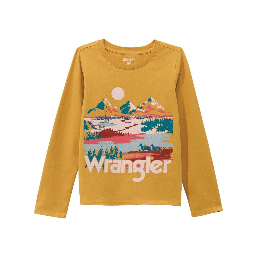 Girl's Long Sleeve Scenic Graphic T-Shirt