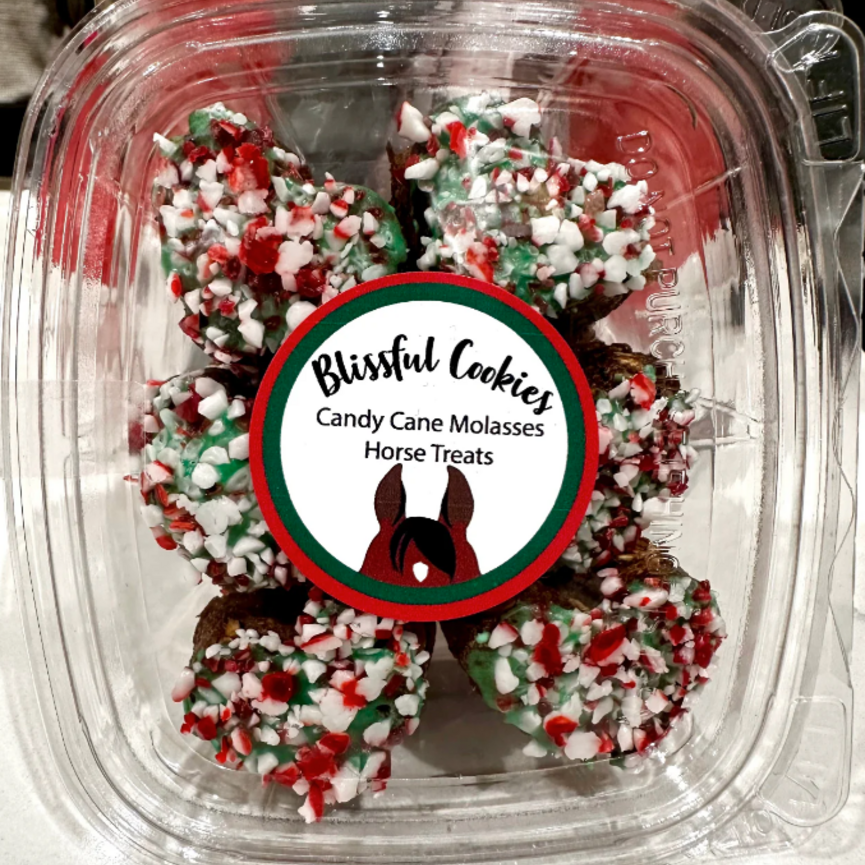 Holiday Peppermint Candy Cane Molasses Horse Treats