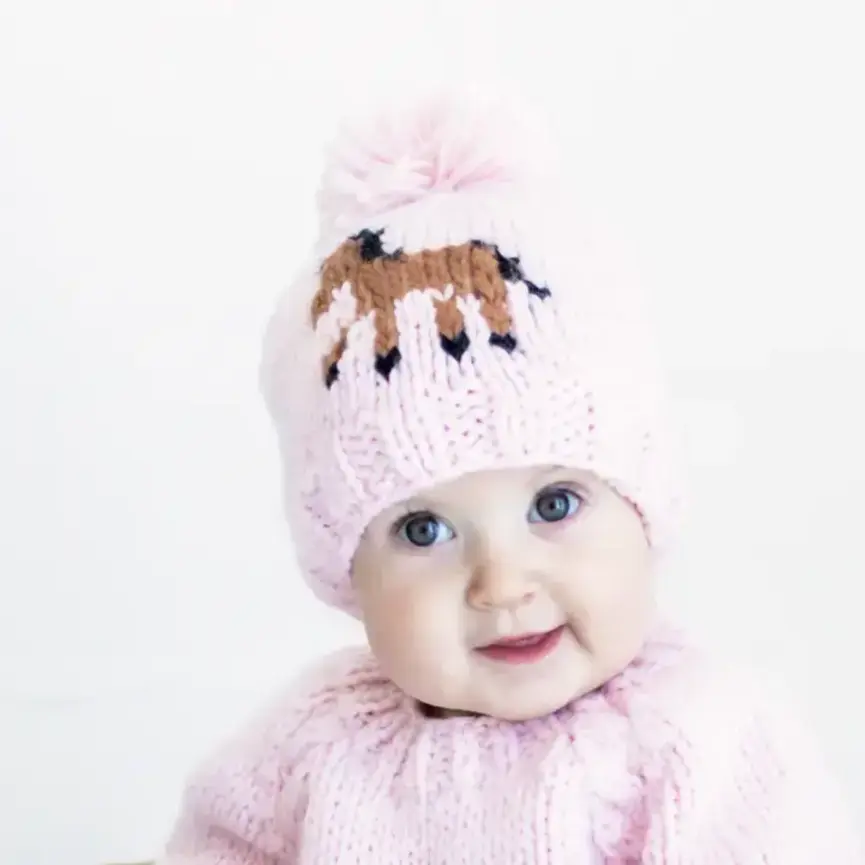 Pony Beanie Hat Blush For Baby & Kids