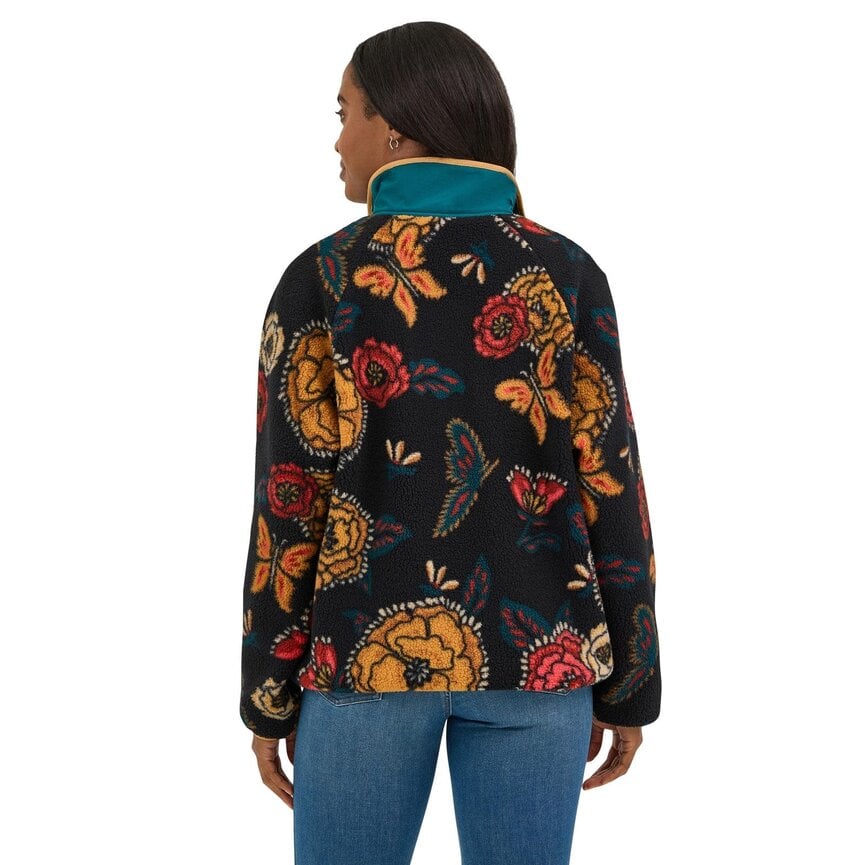 Retro Punchy Elevated Sherpa Snap Pullover