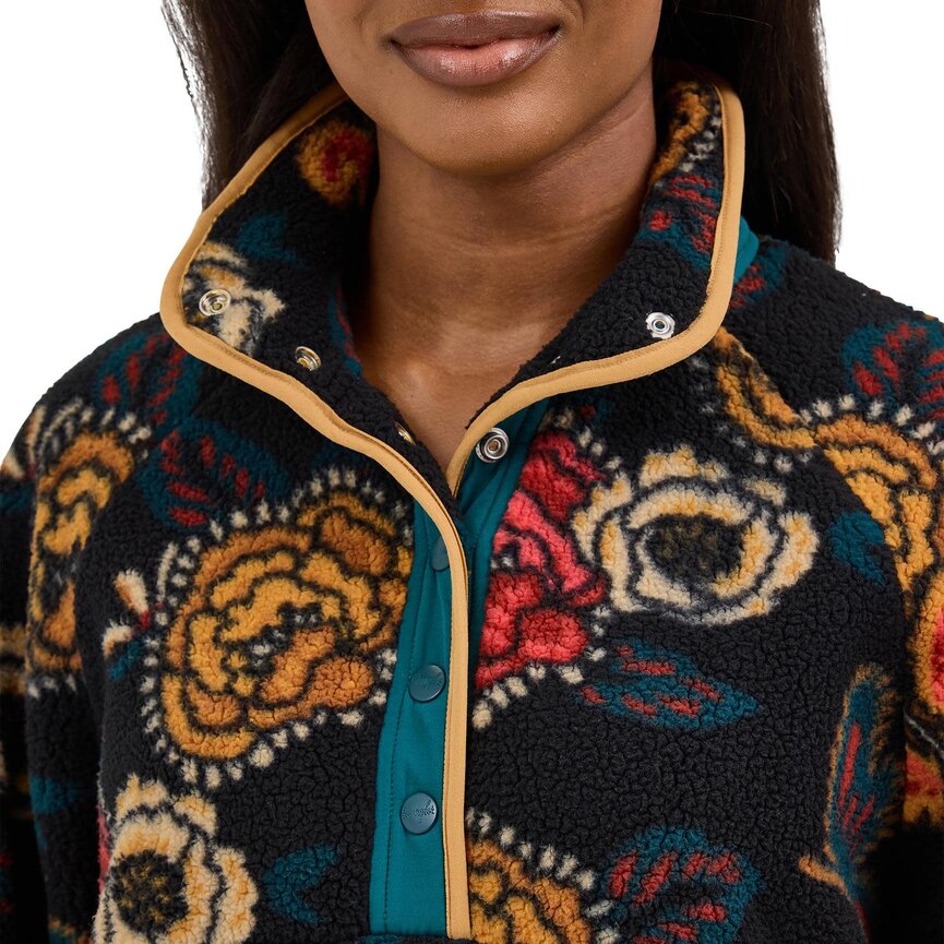 Retro Punchy Elevated Sherpa Snap Pullover