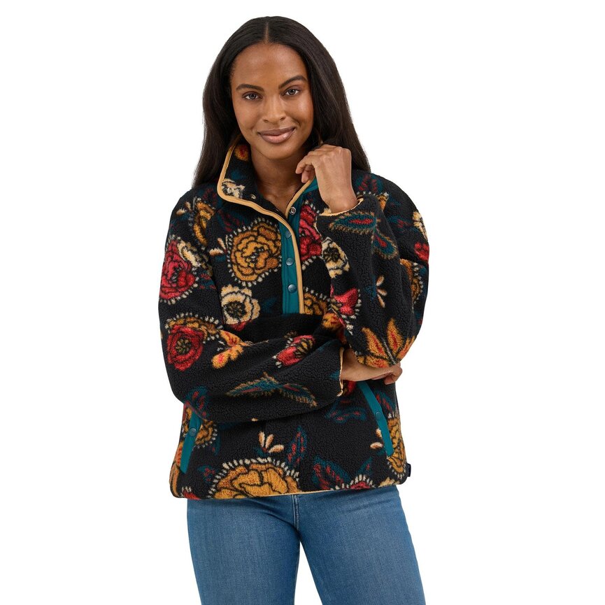 Retro Punchy Elevated Sherpa Snap Pullover