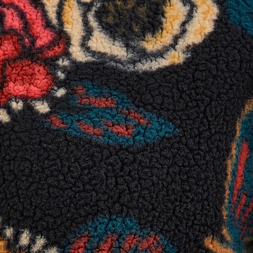 Retro Punchy Elevated Sherpa Snap Pullover