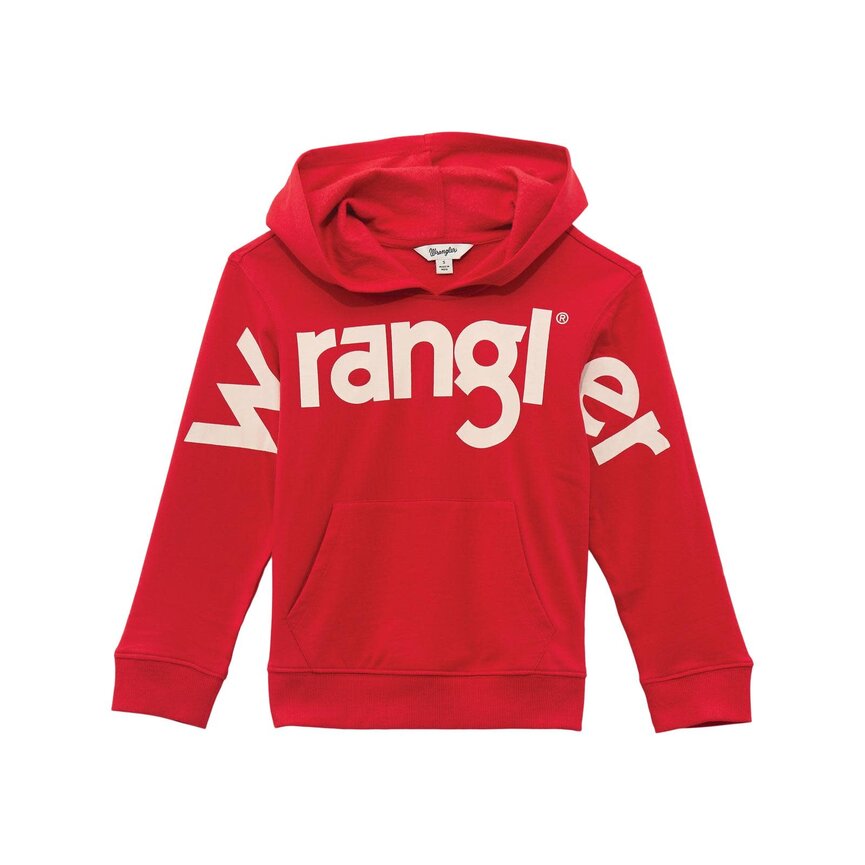 Girls "Wrangler" Hoodie - Red