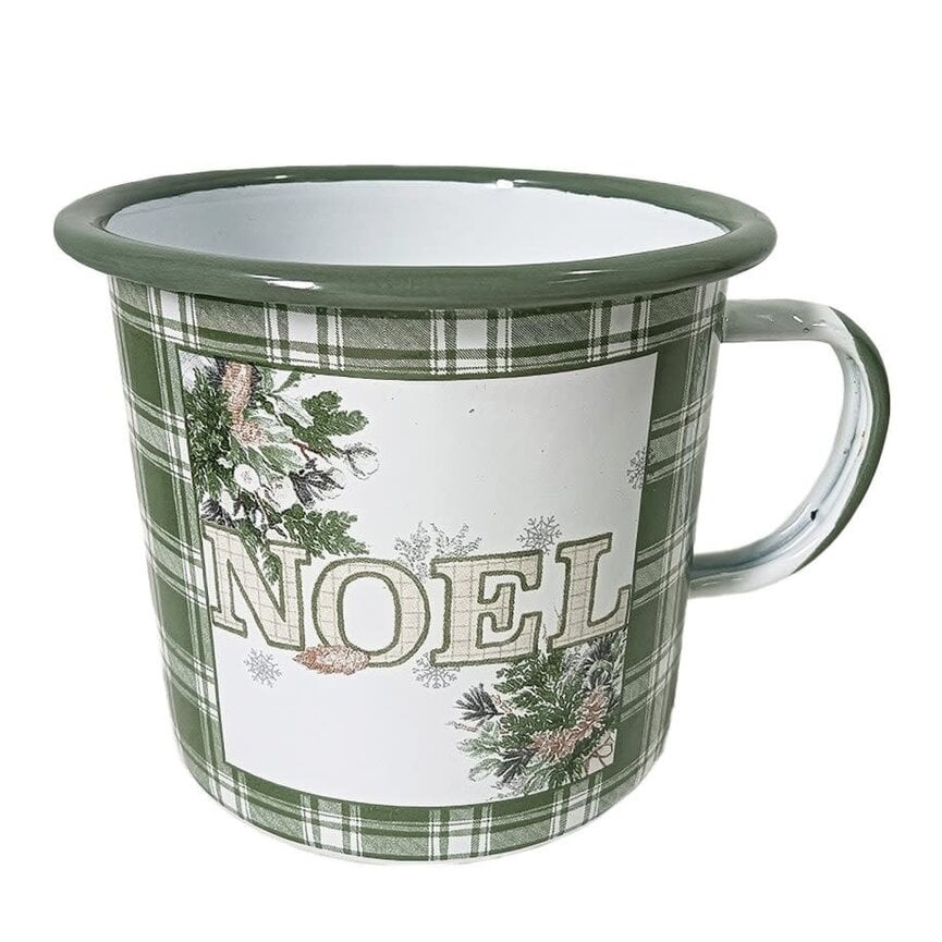 CHRISTMAS!!! Metal Enamel Mug
