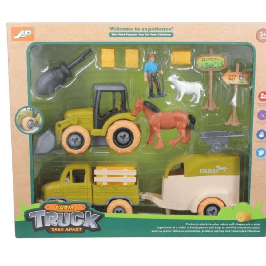 Toys-Truck, Trailer & Tractor Set